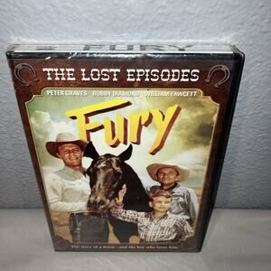 Dvd Sealed New Fury The Lost Episodes 3 Disc Mill Creek Entmt Black / White Only